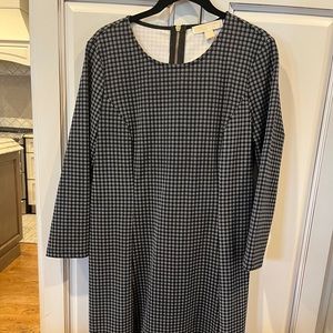 Michael Kors Dress w leather bottom trim detail